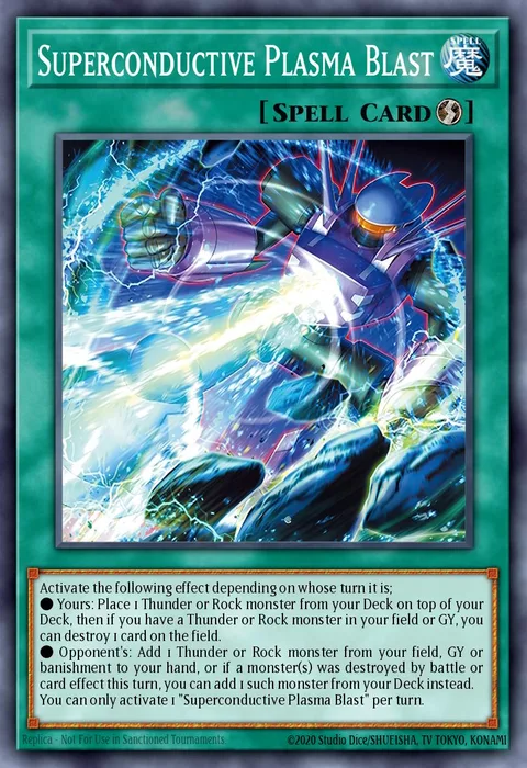 Superconductive Plasma Blast trading card