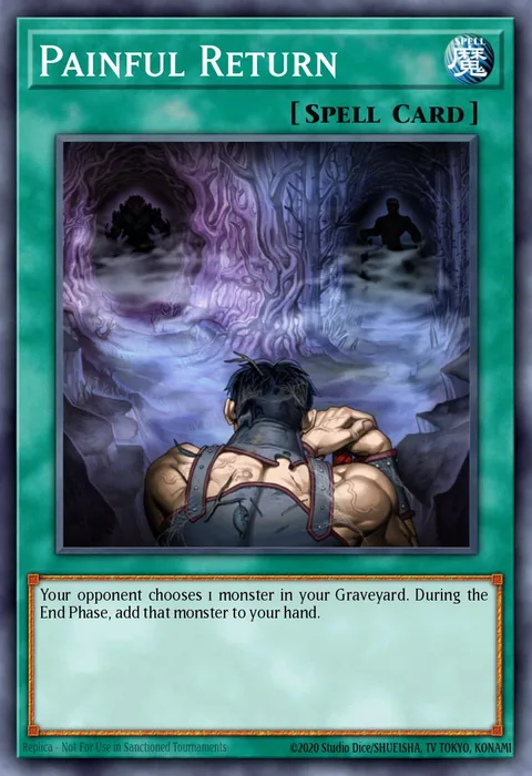 Painful Return trading card