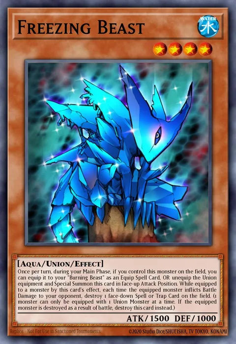 Freezing Beast trading card