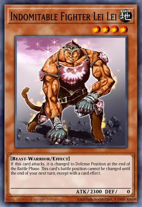 Indomitable Fighter Lei Lei trading card