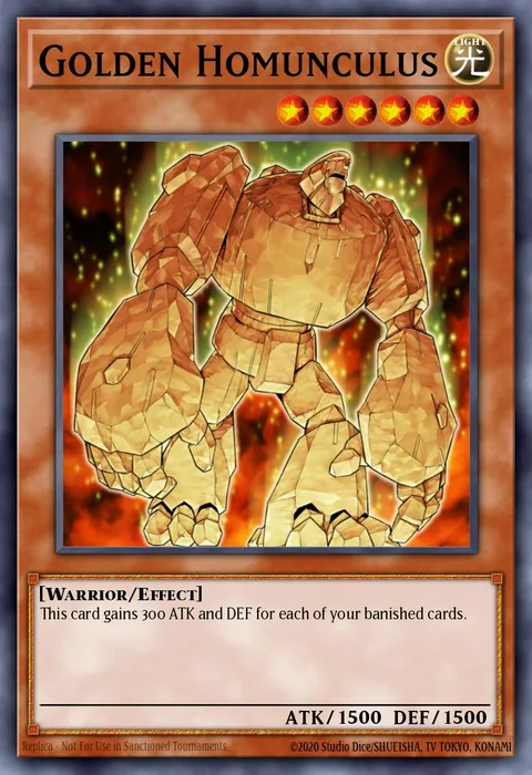 Golden Homunculus trading card