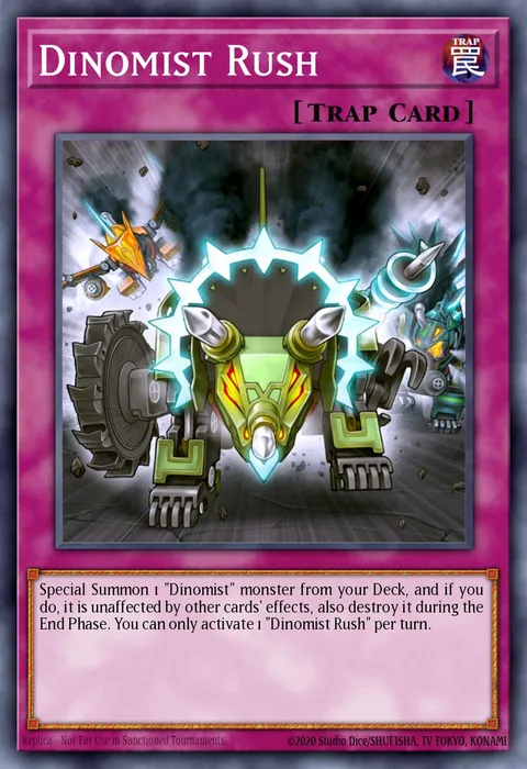 Dinomist Rush trading card