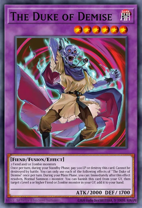 The Duke of Demise trading card