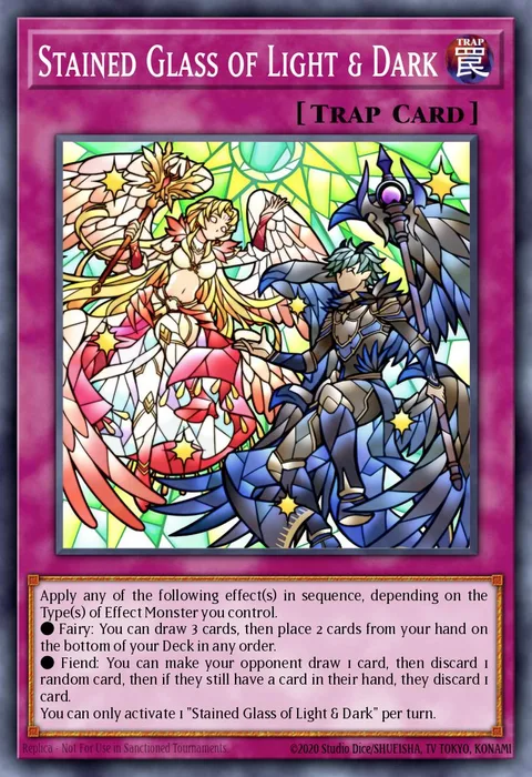 Stained Glass of Light & Dark trading card
