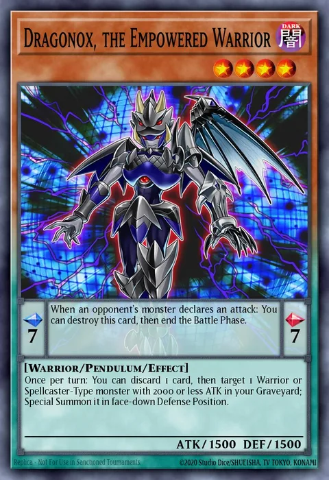 Dragonox, the Empowered Warrior trading card