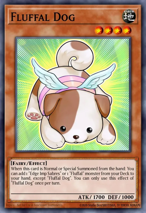 Fluffal Dog trading card