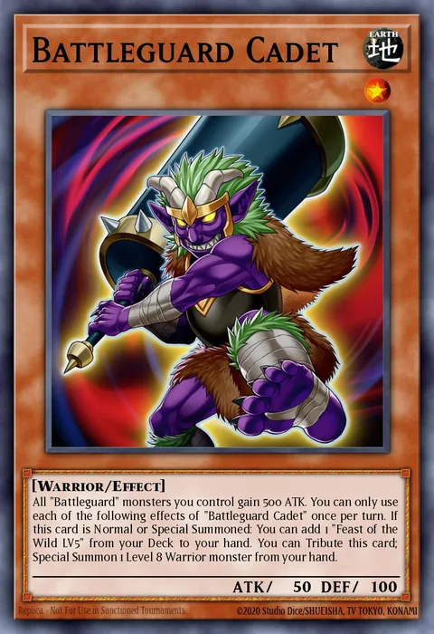 Battleguard Cadet trading card