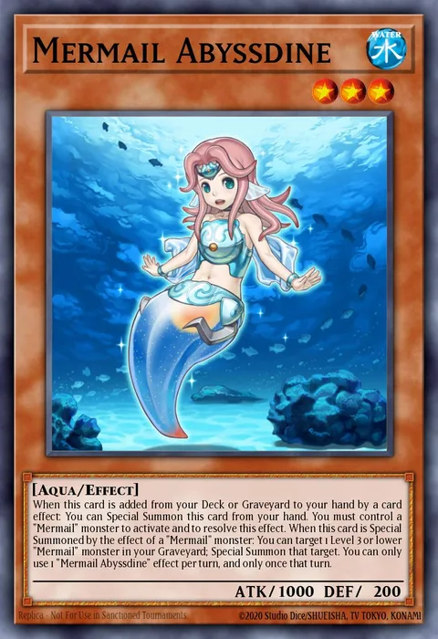 Mermail Abyssdine trading card