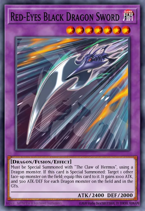 Red-Eyes Black Dragon Sword trading card