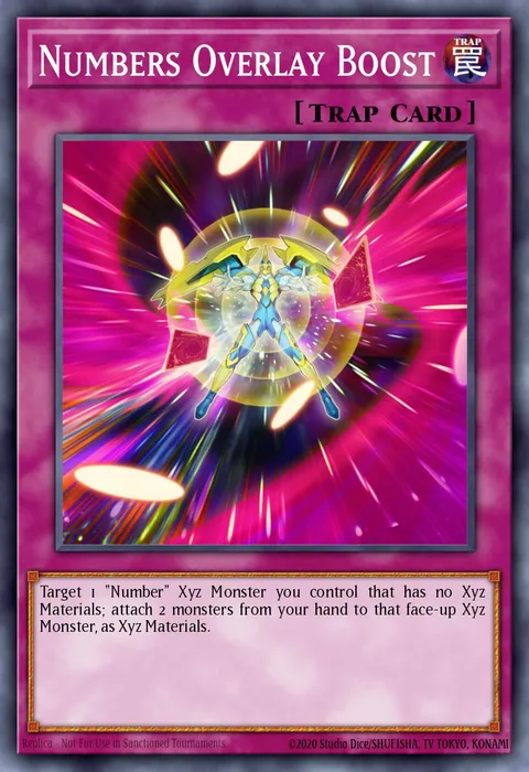 Numbers Overlay Boost trading card