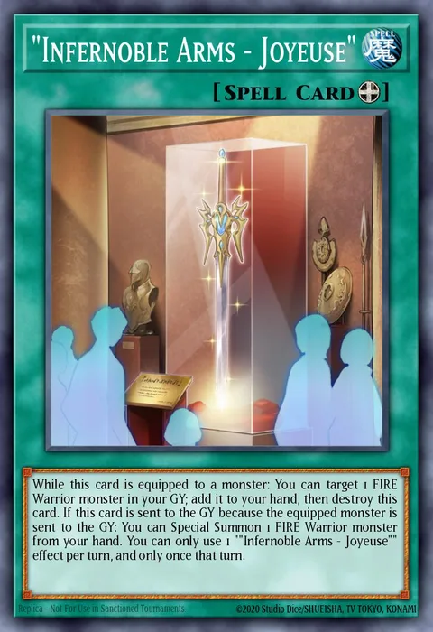 "Infernoble Arms - Joyeuse" trading card