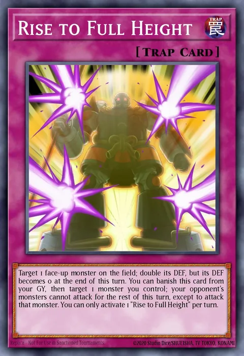 Rise to Full Height trading card