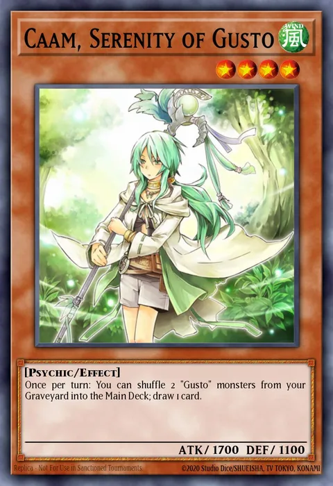 Caam, Serenity of Gusto trading card