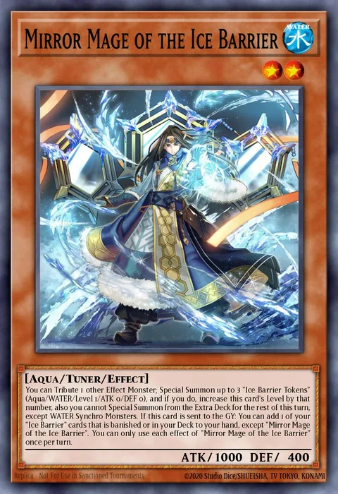 Mirror Mage of the Ice Barrier trading card