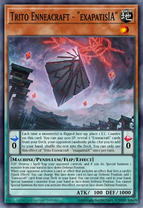 Trito Enneacraft - "exapatisIA" trading card