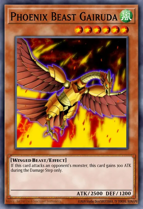 Phoenix Beast Gairuda trading card