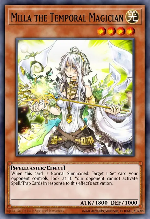 Milla the Temporal Magician trading card