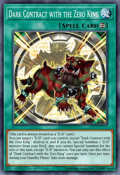 Dark Contract with the Zero King trading card