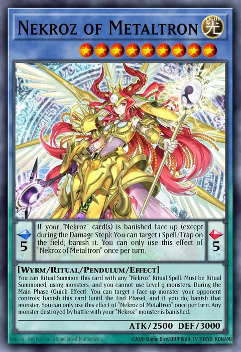 Nekroz of Metaltron trading card