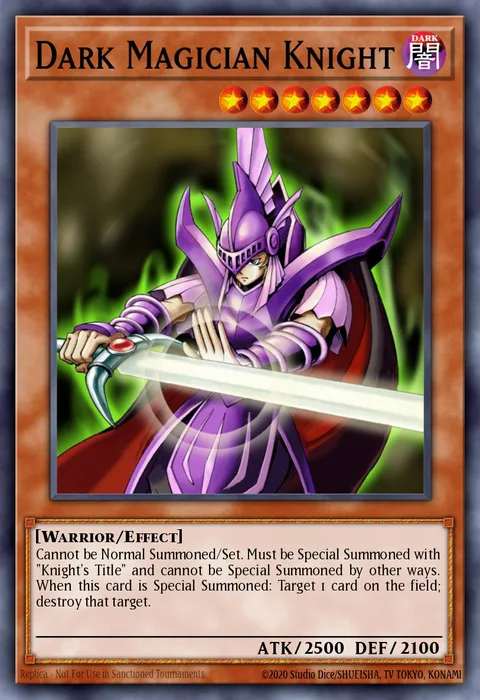 Dark Magician Knight trading card