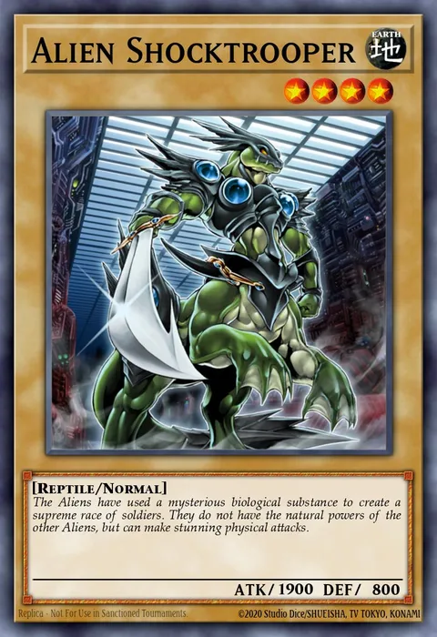 Alien Shocktrooper trading card
