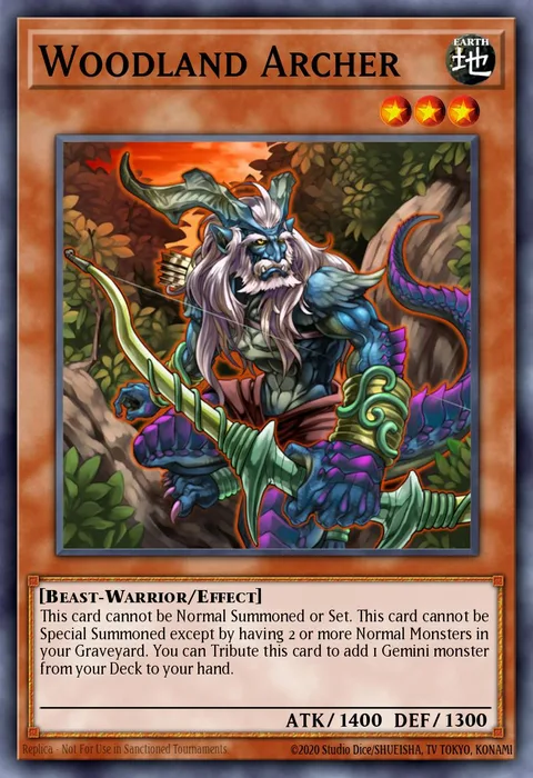 Woodland Archer trading card