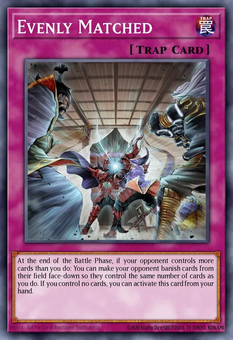 Evenly Matched trading card