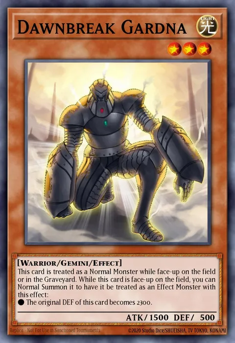 Dawnbreak Gardna trading card