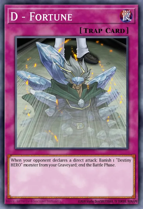 D - Fortune trading card