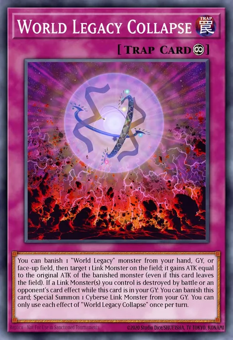 World Legacy Collapse trading card