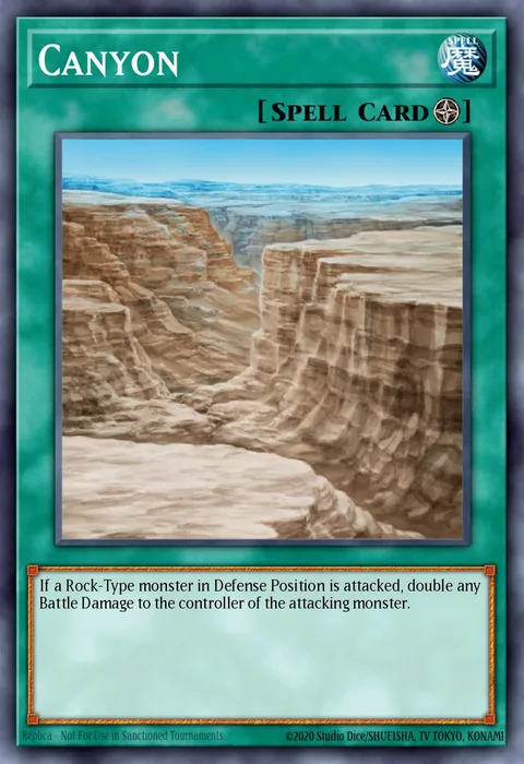 Canyon trading card