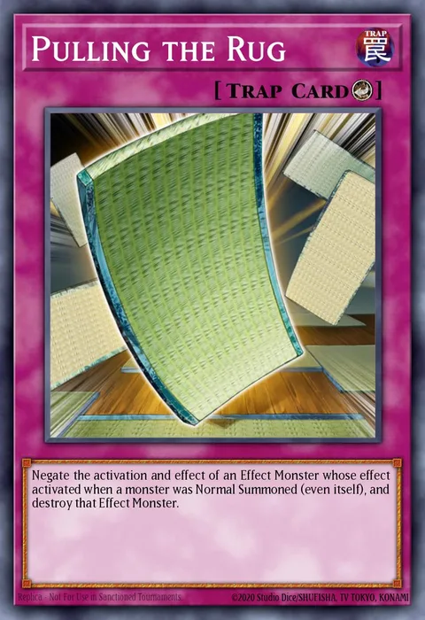 Pulling the Rug trading card