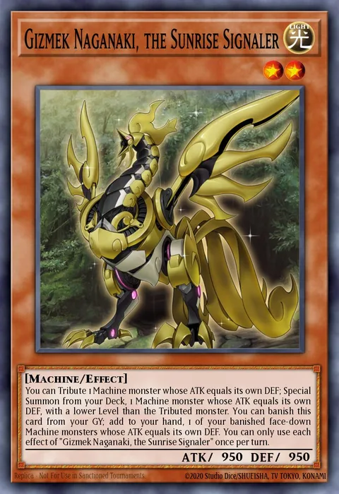 Gizmek Naganaki, the Sunrise Signaler trading card