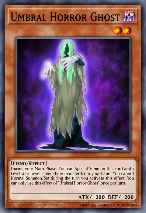Umbral Horror Ghost trading card