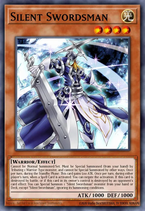Silent Swordsman trading card