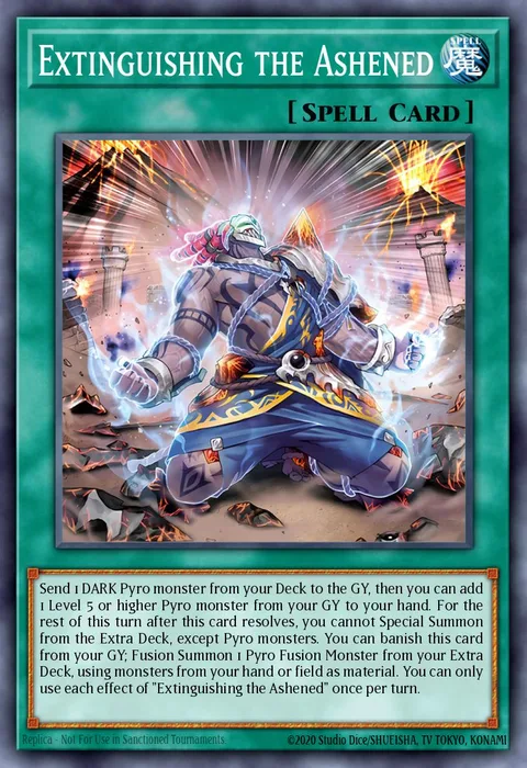Extinguishing the Ashened trading card