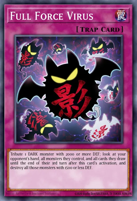 Full Force Virus trading card
