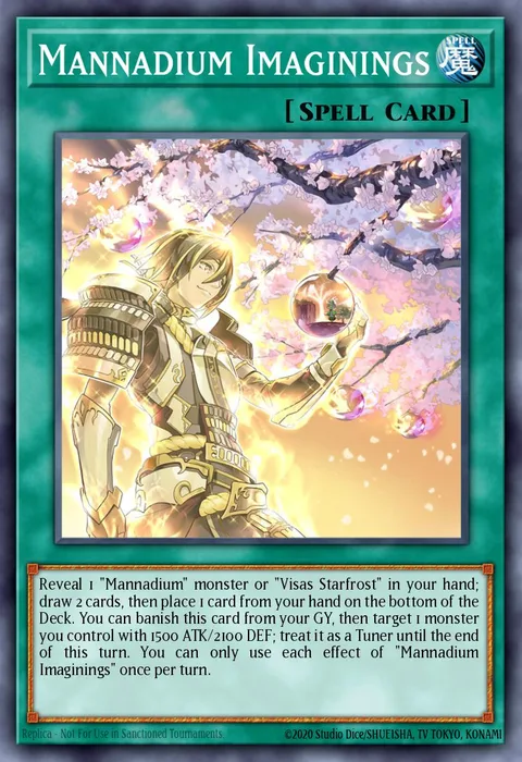 Mannadium Imaginings trading card
