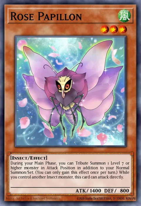 Rose Papillon trading card