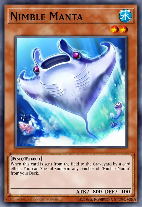 Nimble Manta trading card