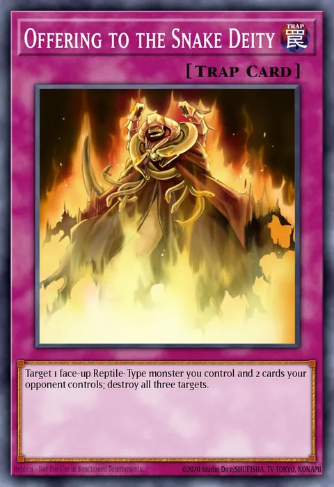 Offering to the Snake Deity trading card