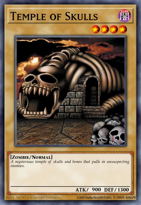Temple of Skulls trading card
