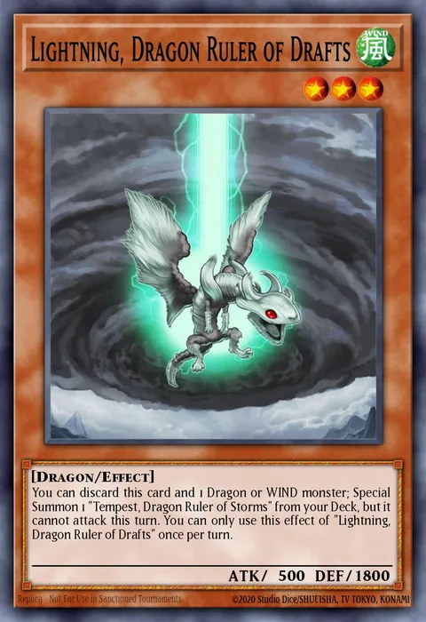 Lightning, Dragon Ruler of Drafts trading card