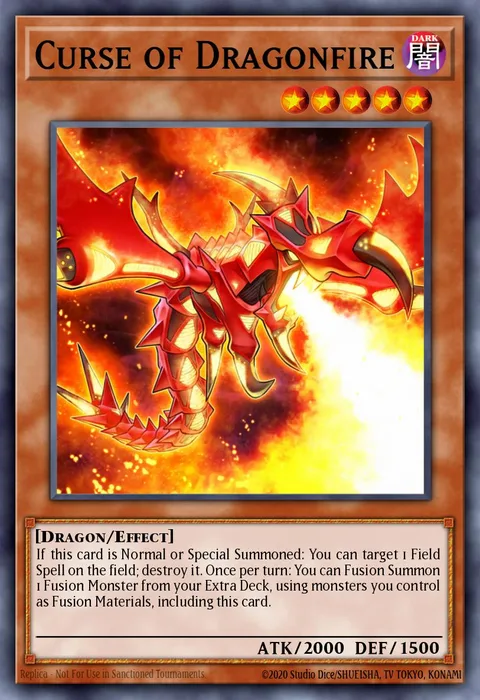 Curse of Dragonfire trading card