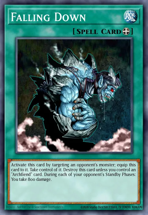 Falling Down trading card