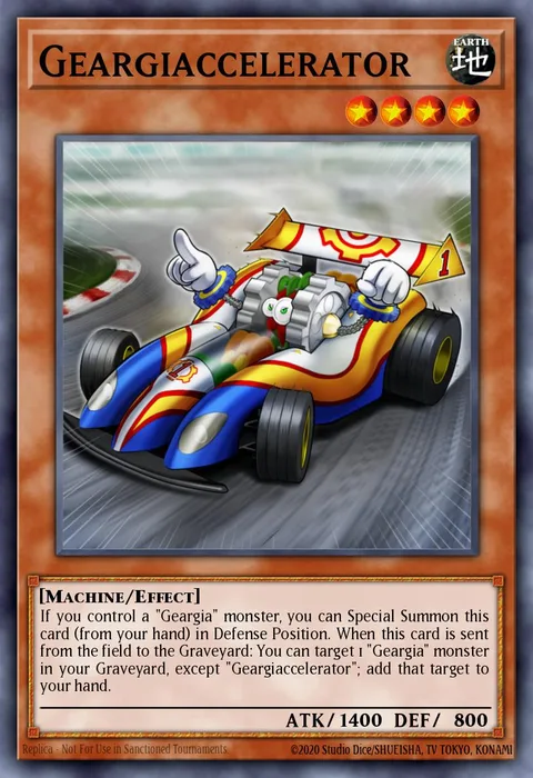 Geargiaccelerator trading card