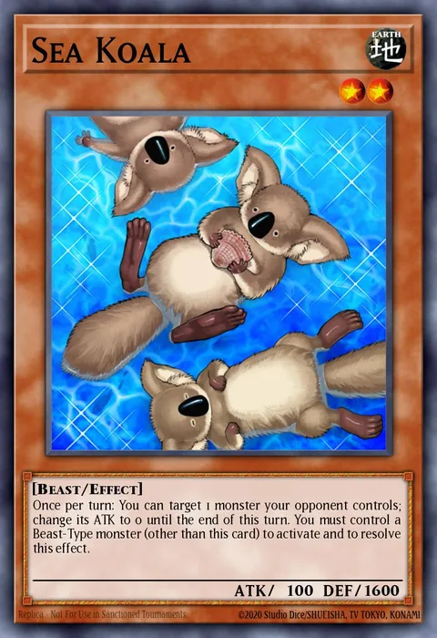 Sea Koala trading card