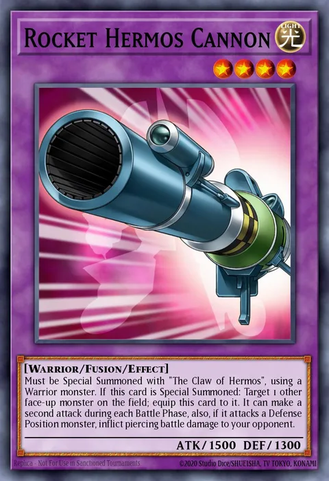 Rocket Hermos Cannon trading card