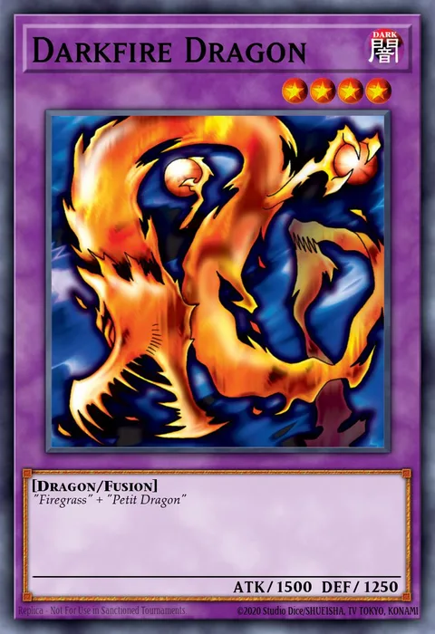 Darkfire Dragon trading card