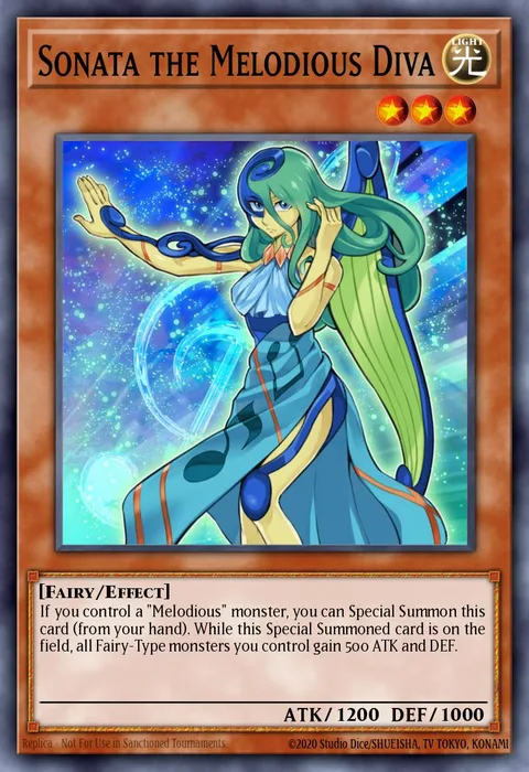 Sonata the Melodious Diva trading card